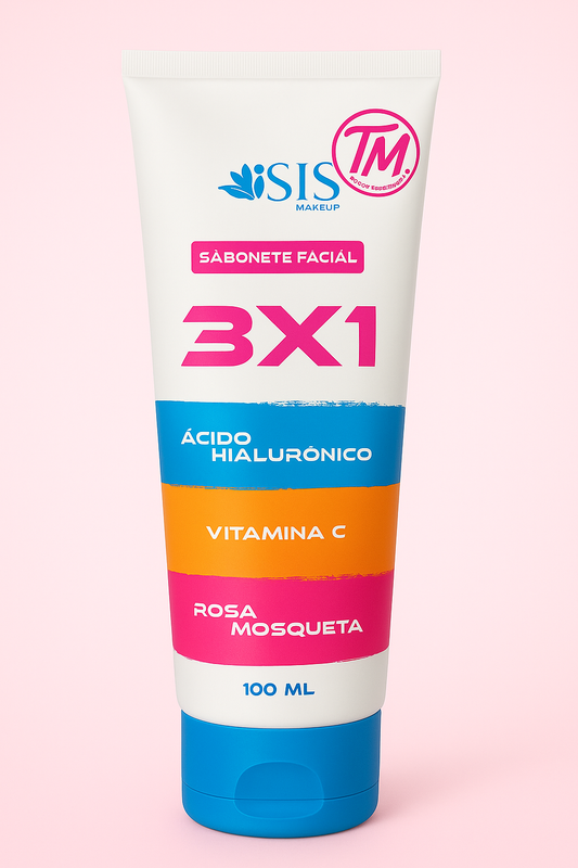 Jabon facial 3 en 1