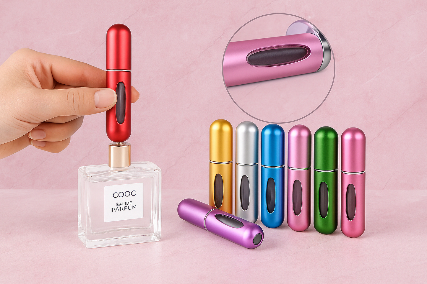 Atomizador para perfume recargable